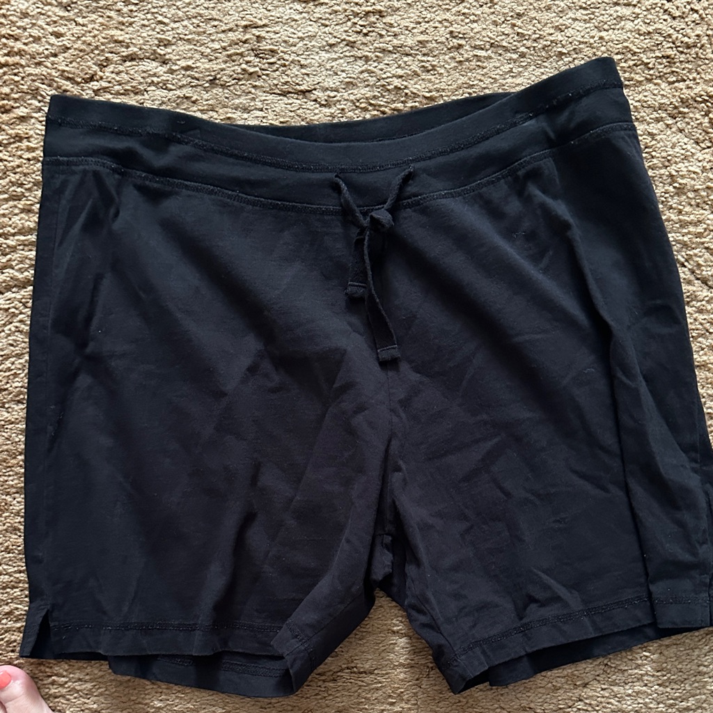 SportTek Womens Classic Black Athletic Shorts
